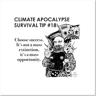 Climate Apocalypse Survival Tip #18 Posters and Art